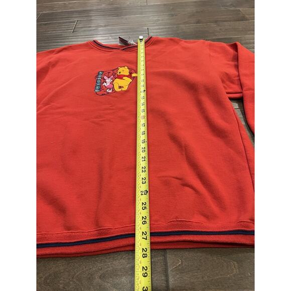 Vintage Pooh 100 Acre Collection Red Buddies Long Sleeve Sweatshirt Size XL - Picture 10 of 11